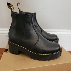 Dr. Martens ROMETTY WYOMING LEATHER PLATFORM CHELSEA BOOTS Sz 6M /37 EU